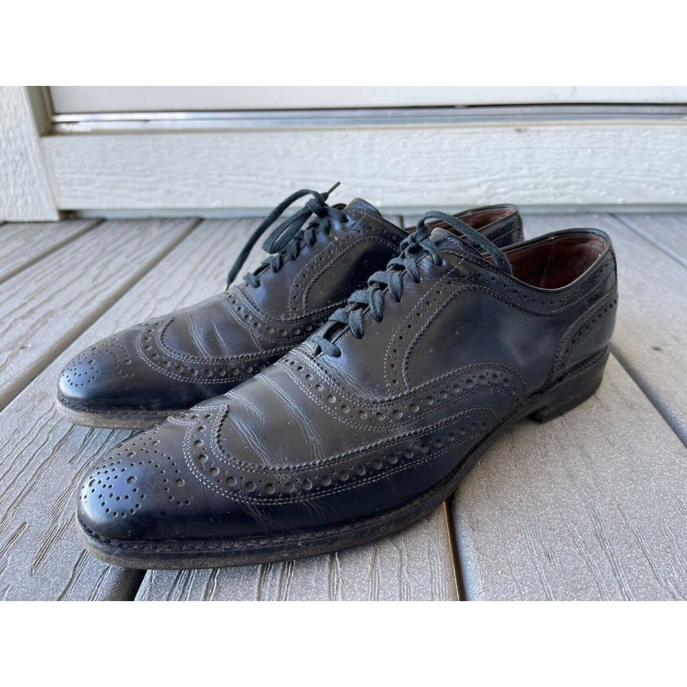 Allen Edmonds McAllister Men’s Wingtip Black Leather Oxford Shoes Sz 11.5 AA